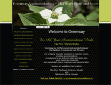 Tablet Screenshot of greenwayaccommodations.ca